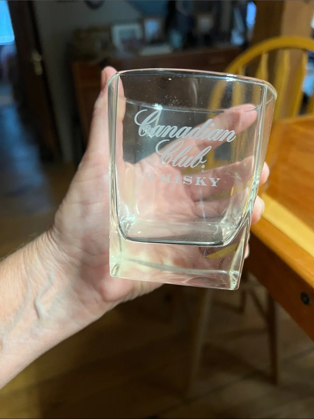 Canadian Club branded clear